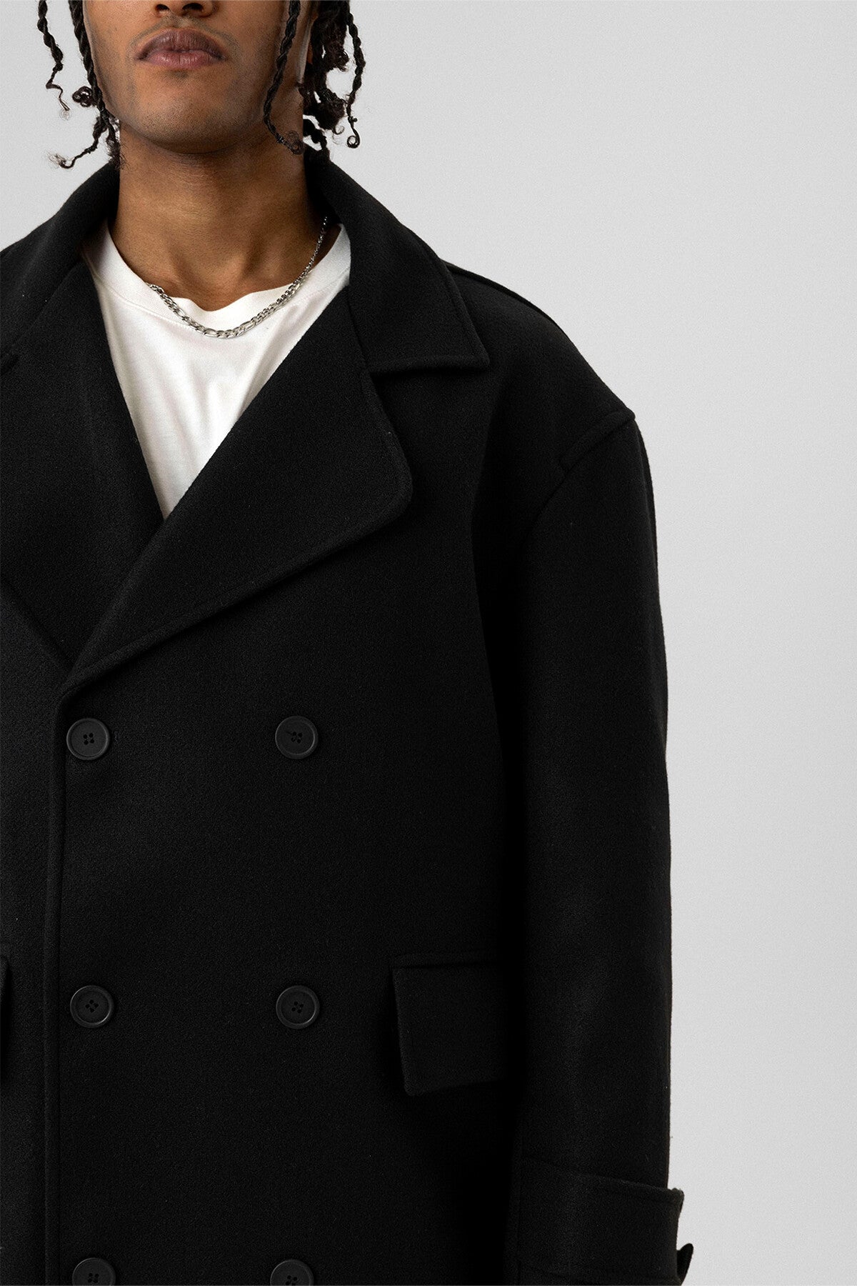 BLACK OVERSIZE COAT