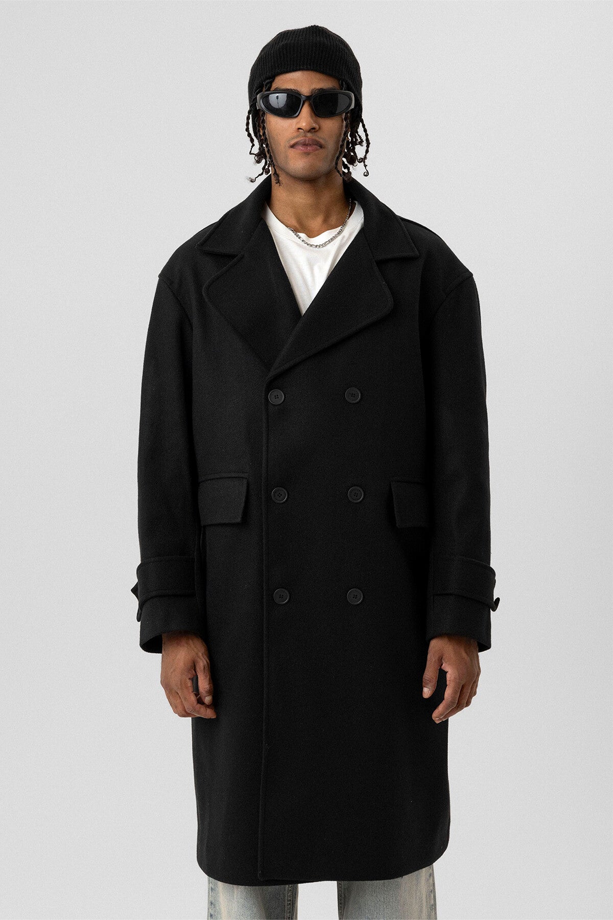 BLACK OVERSIZE COAT
