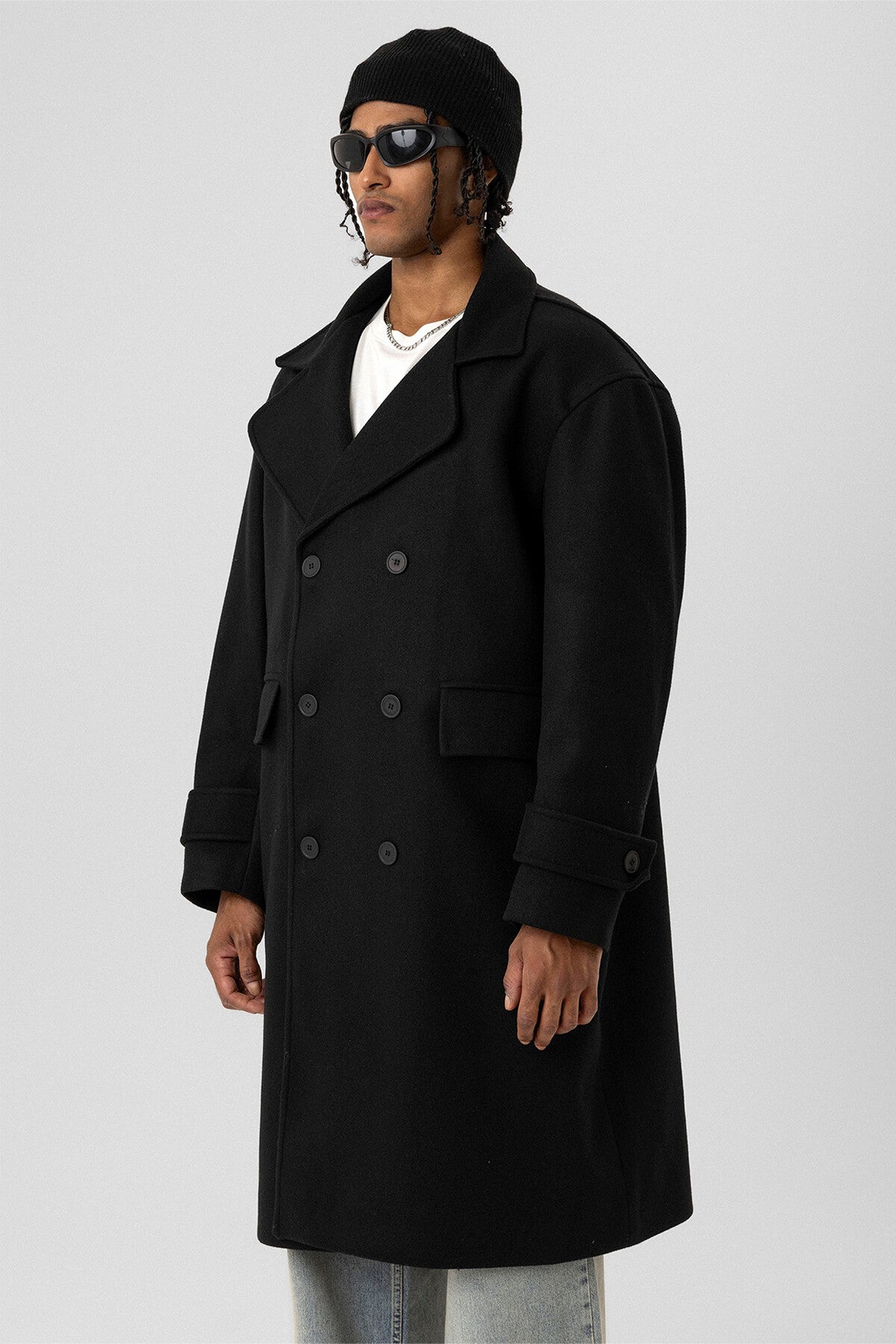 BLACK OVERSIZE COAT