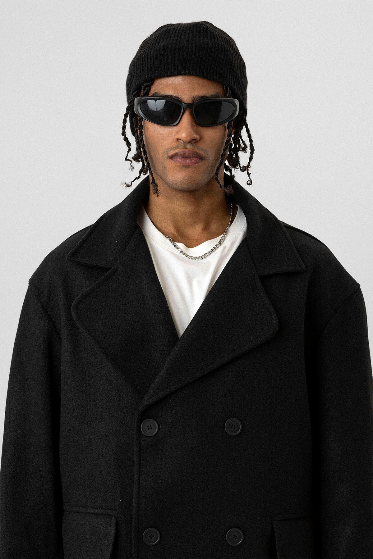 BLACK OVERSIZE COAT