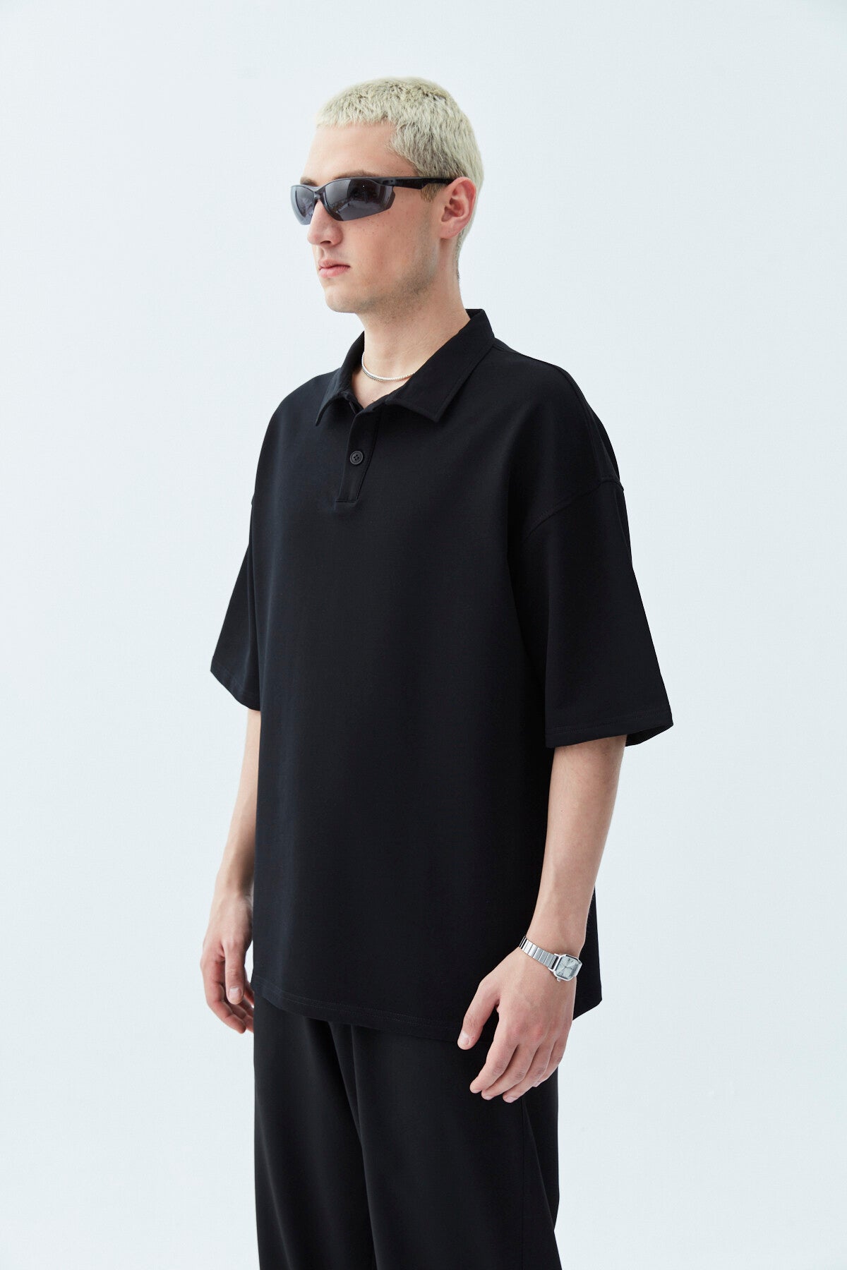 POLO COLLAR T-SWEAT