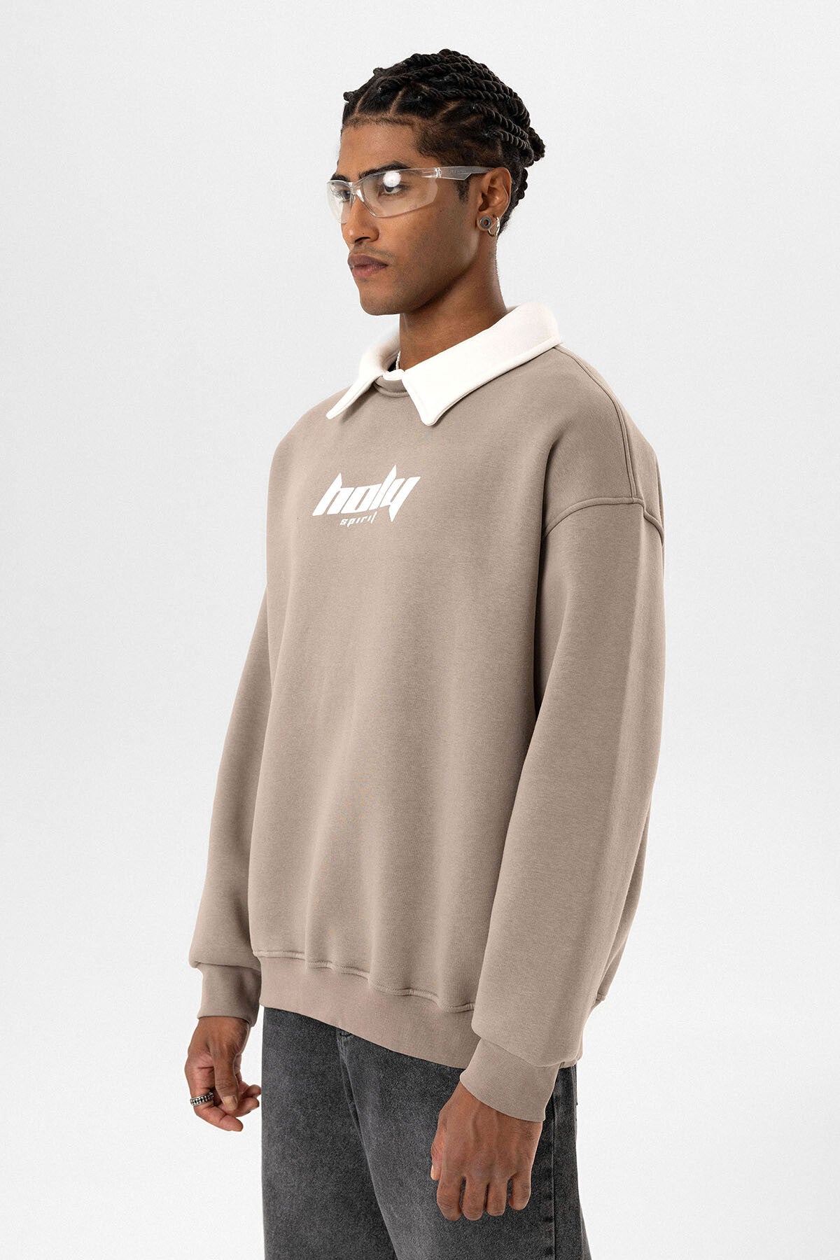 HOLY POLO COLLAR SWEATSHIRT