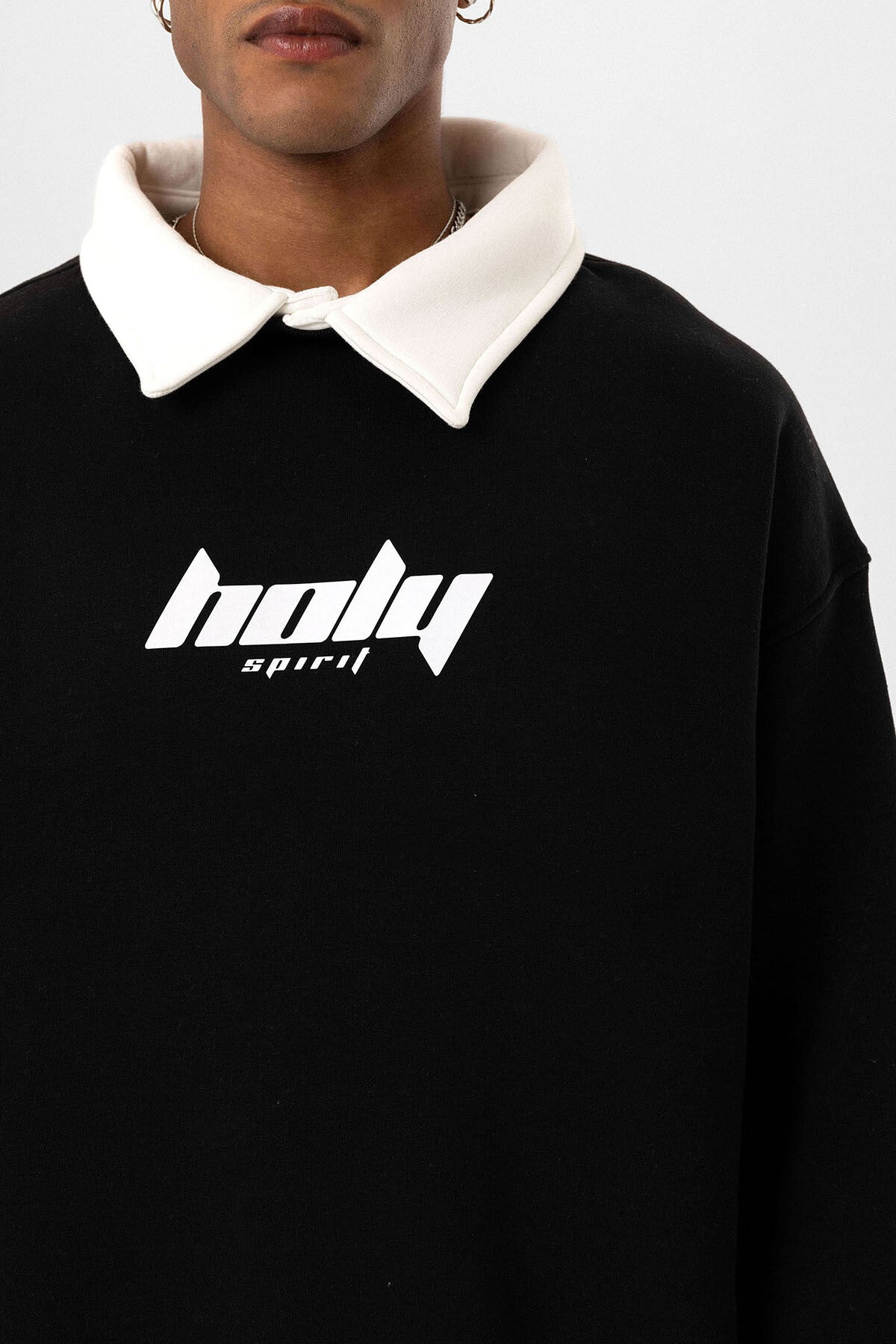 HOLY POLO COLLAR SWEATSHIRT