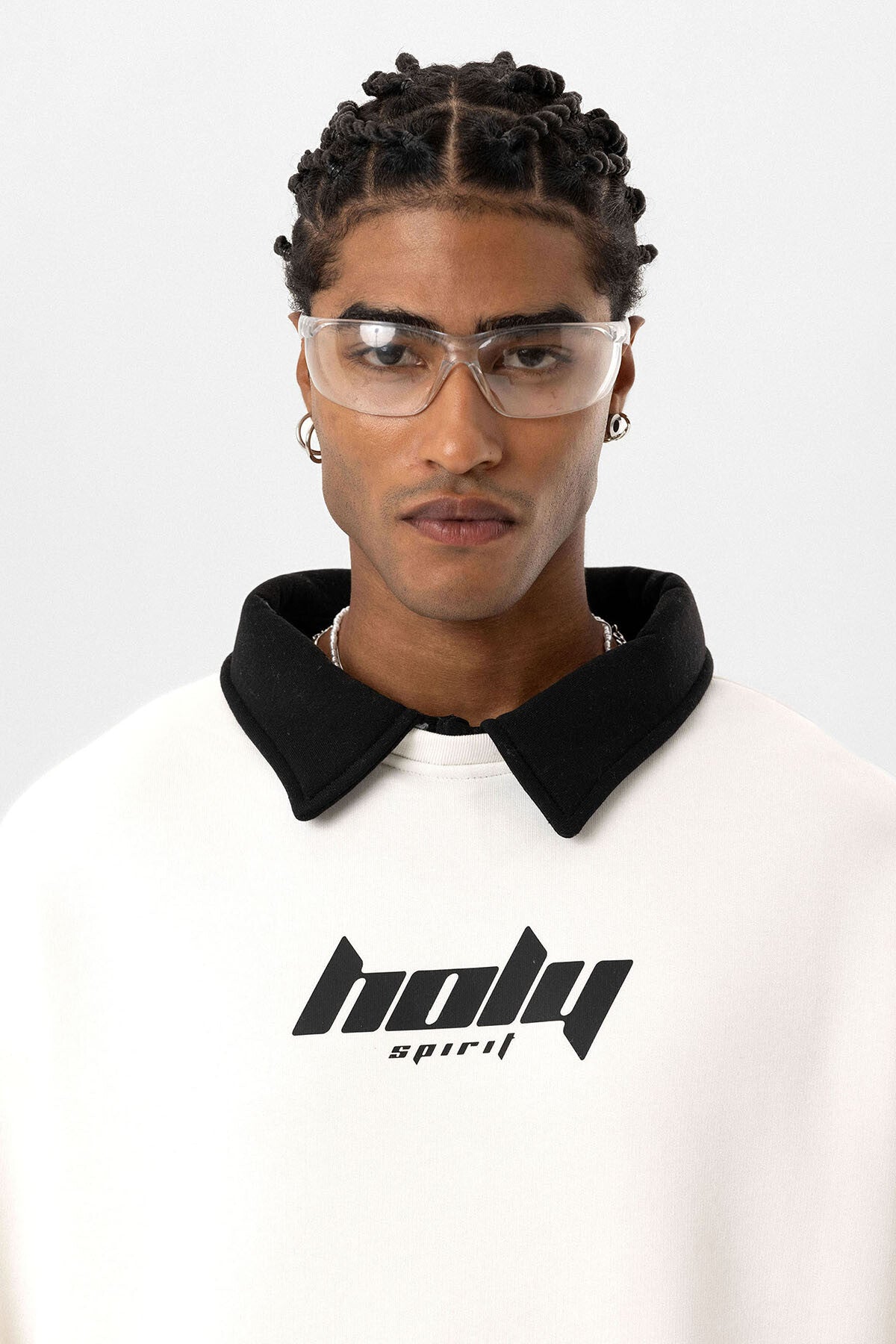 HOLY POLO COLLAR SWEATSHIRT