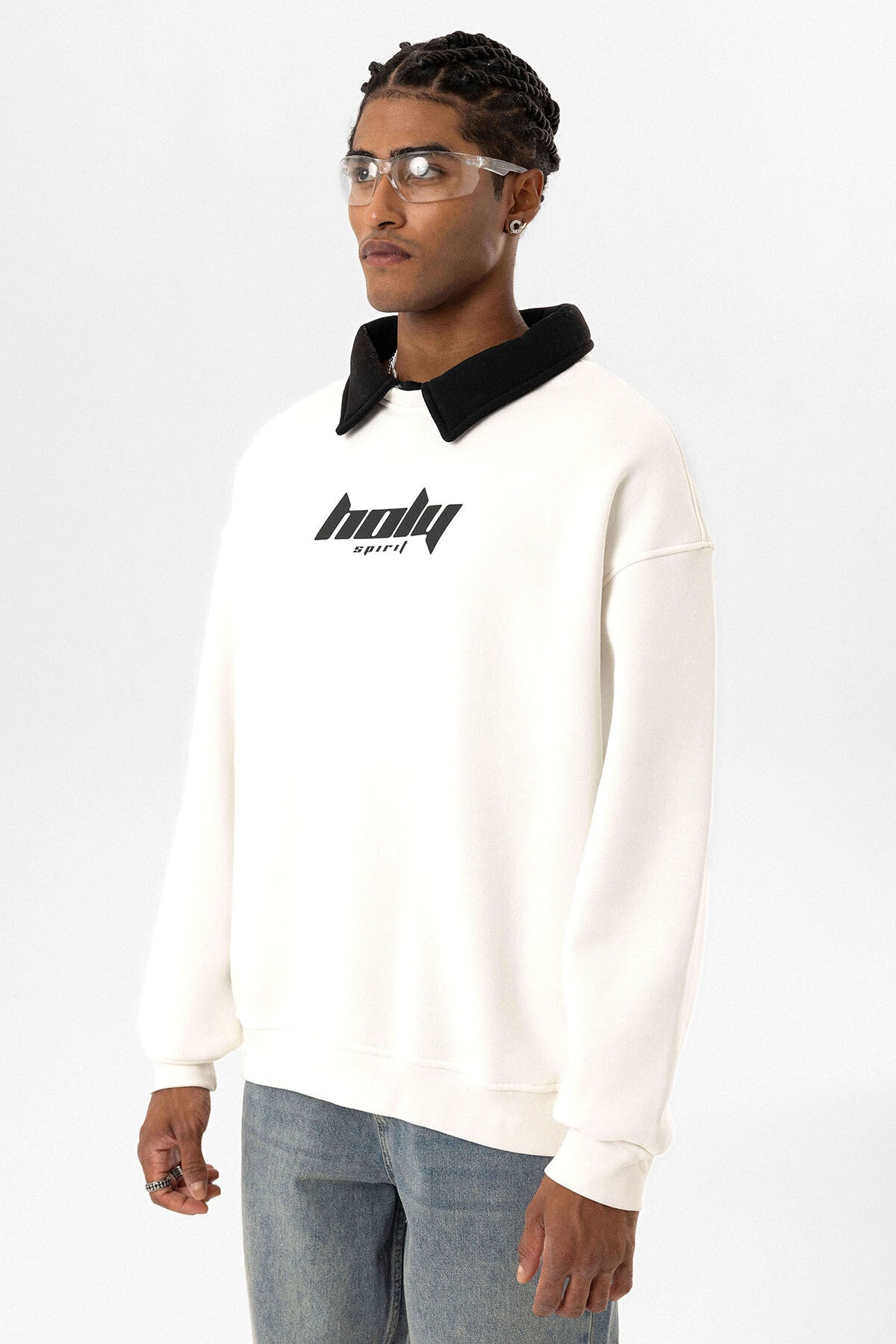 HOLY POLO COLLAR SWEATSHIRT