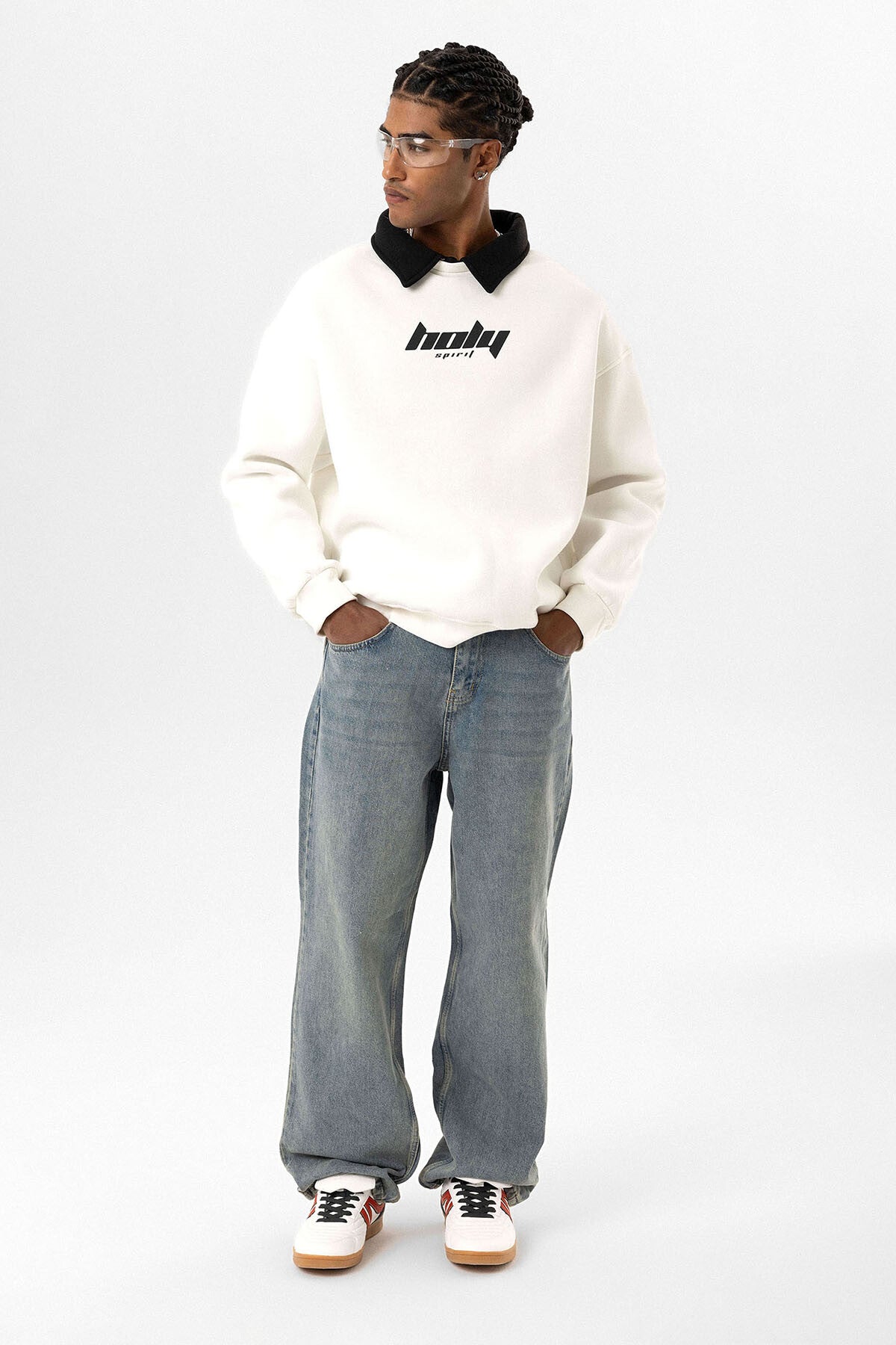 HOLY POLO COLLAR SWEATSHIRT