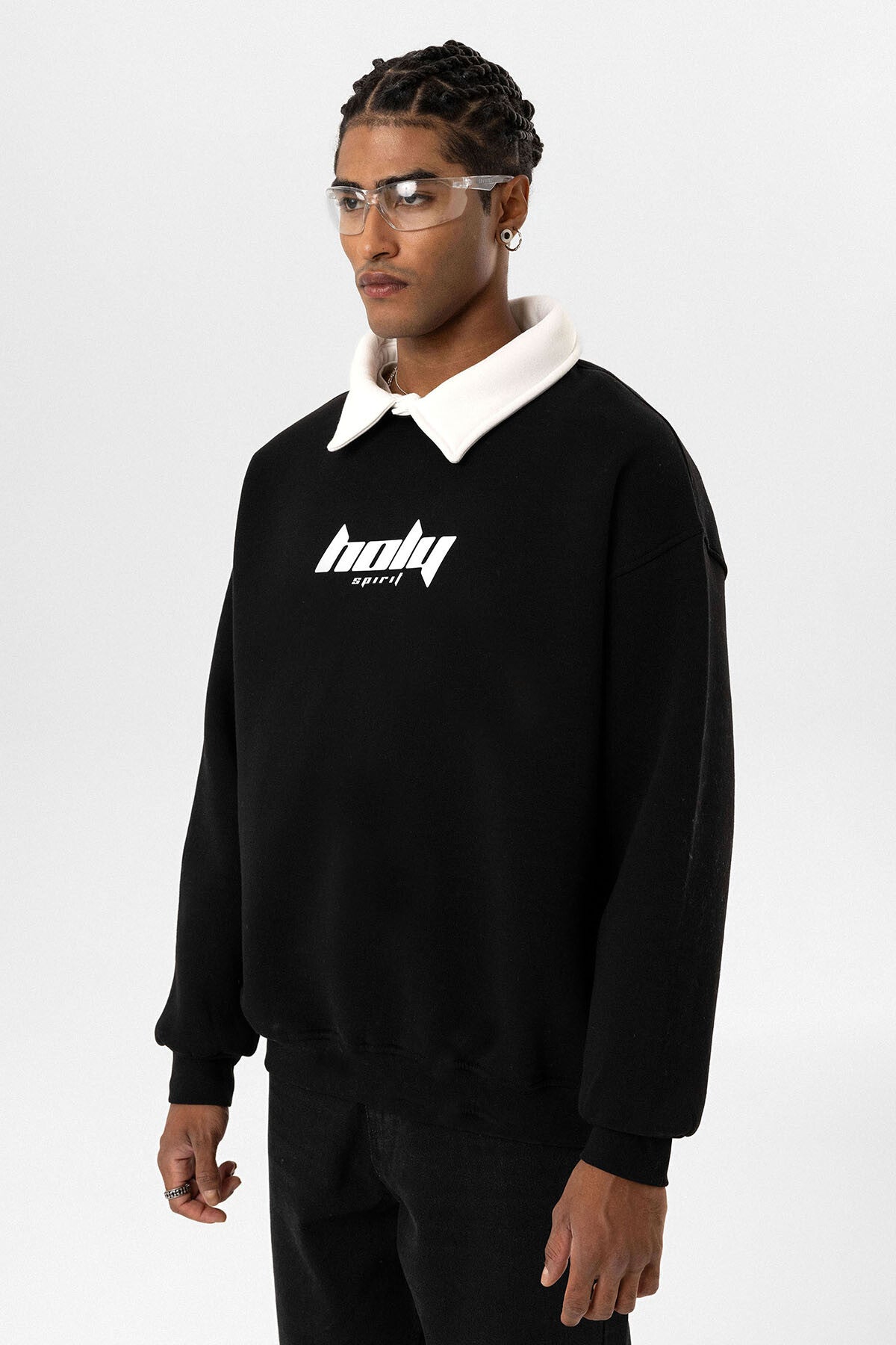 HOLY POLO COLLAR SWEATSHIRT