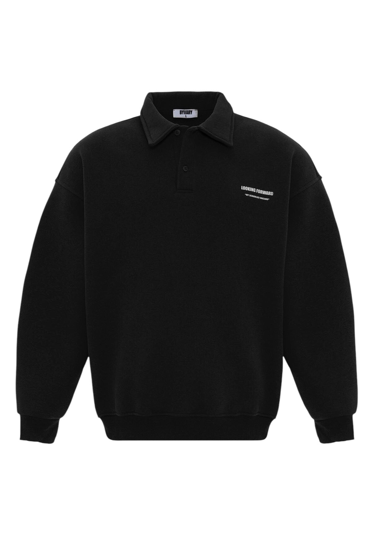 POLO COLLAR SWEATSHIRT