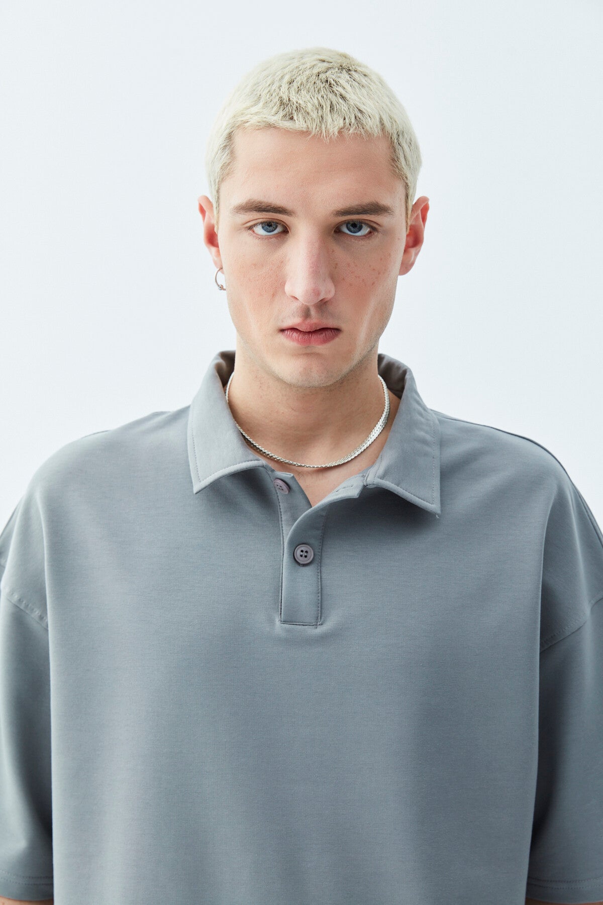 POLO COLLAR T-SWEAT