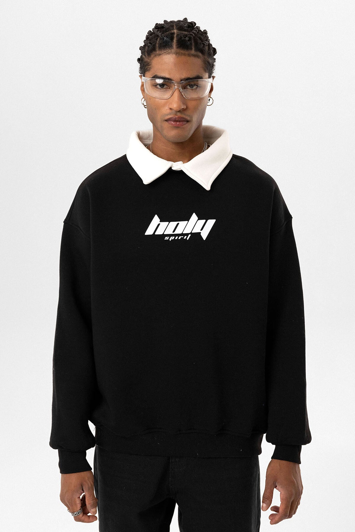 HOLY POLO COLLAR SWEATSHIRT