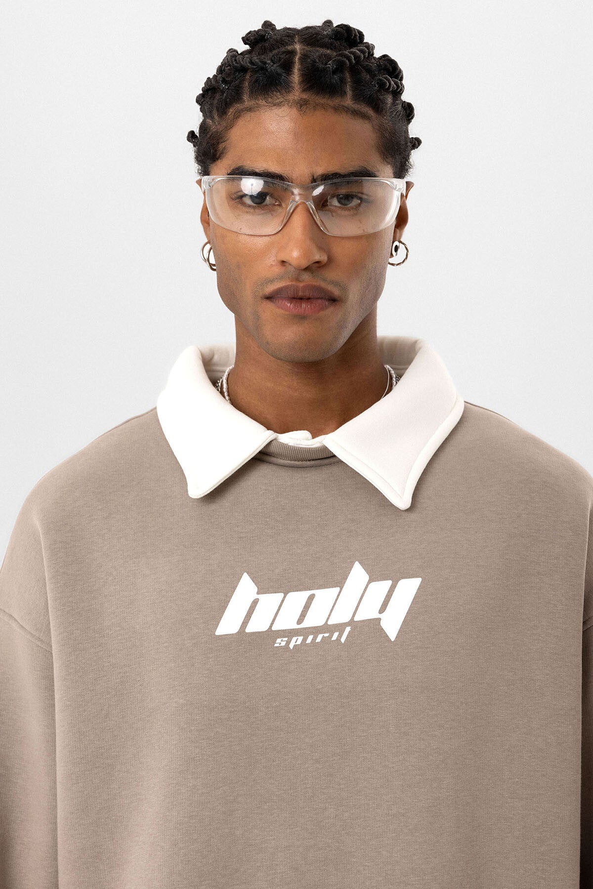 HOLY POLO COLLAR SWEATSHIRT