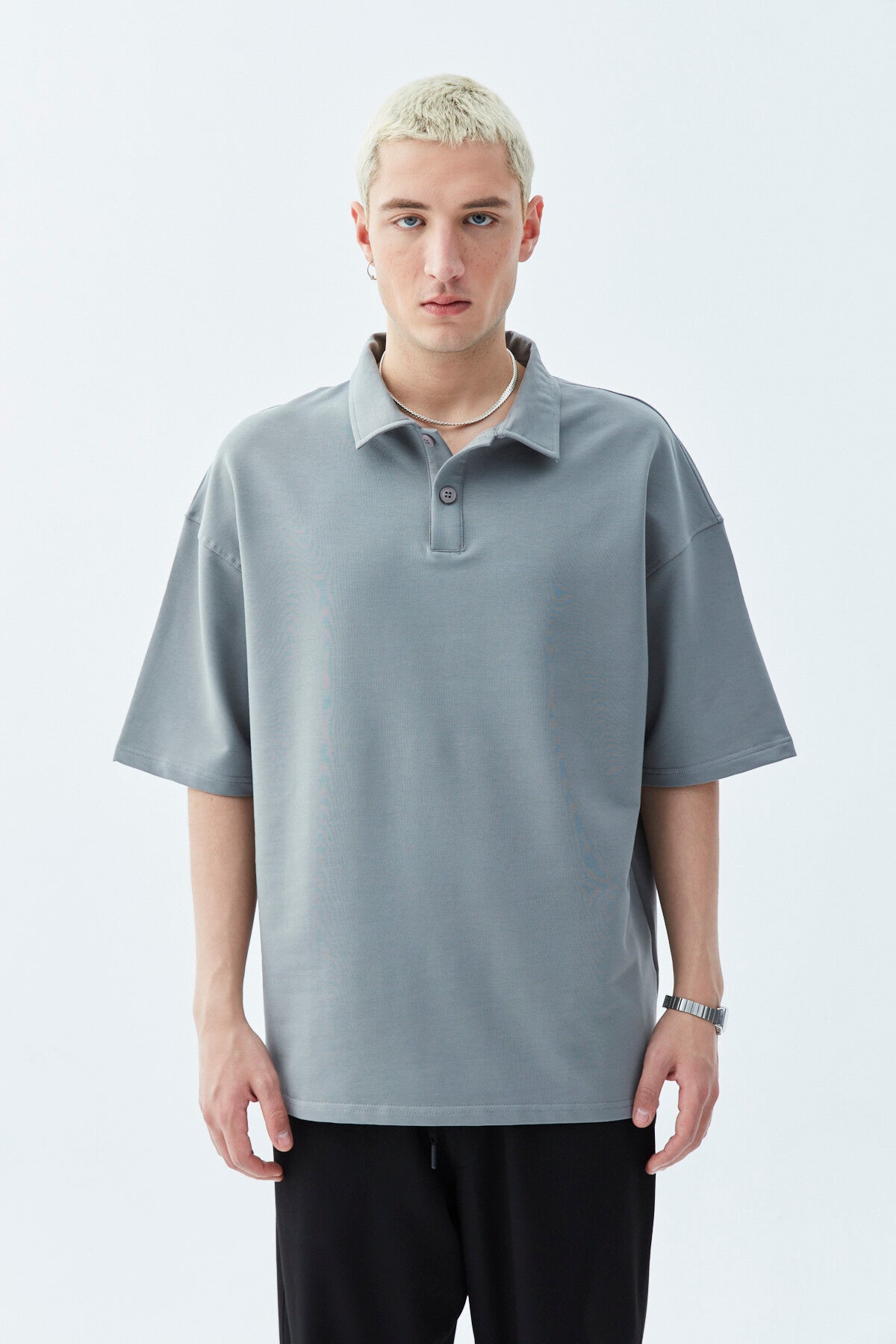 POLO COLLAR T-SWEAT