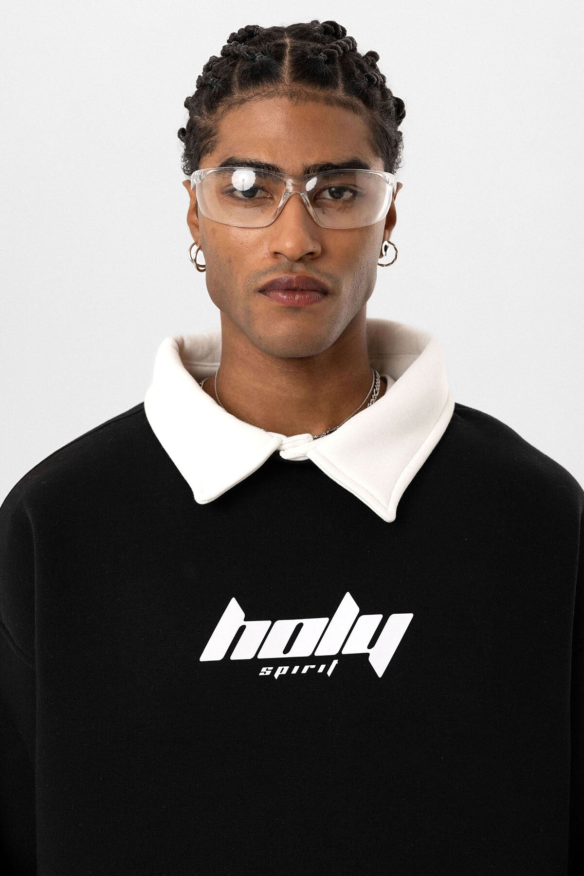 HOLY POLO COLLAR SWEATSHIRT