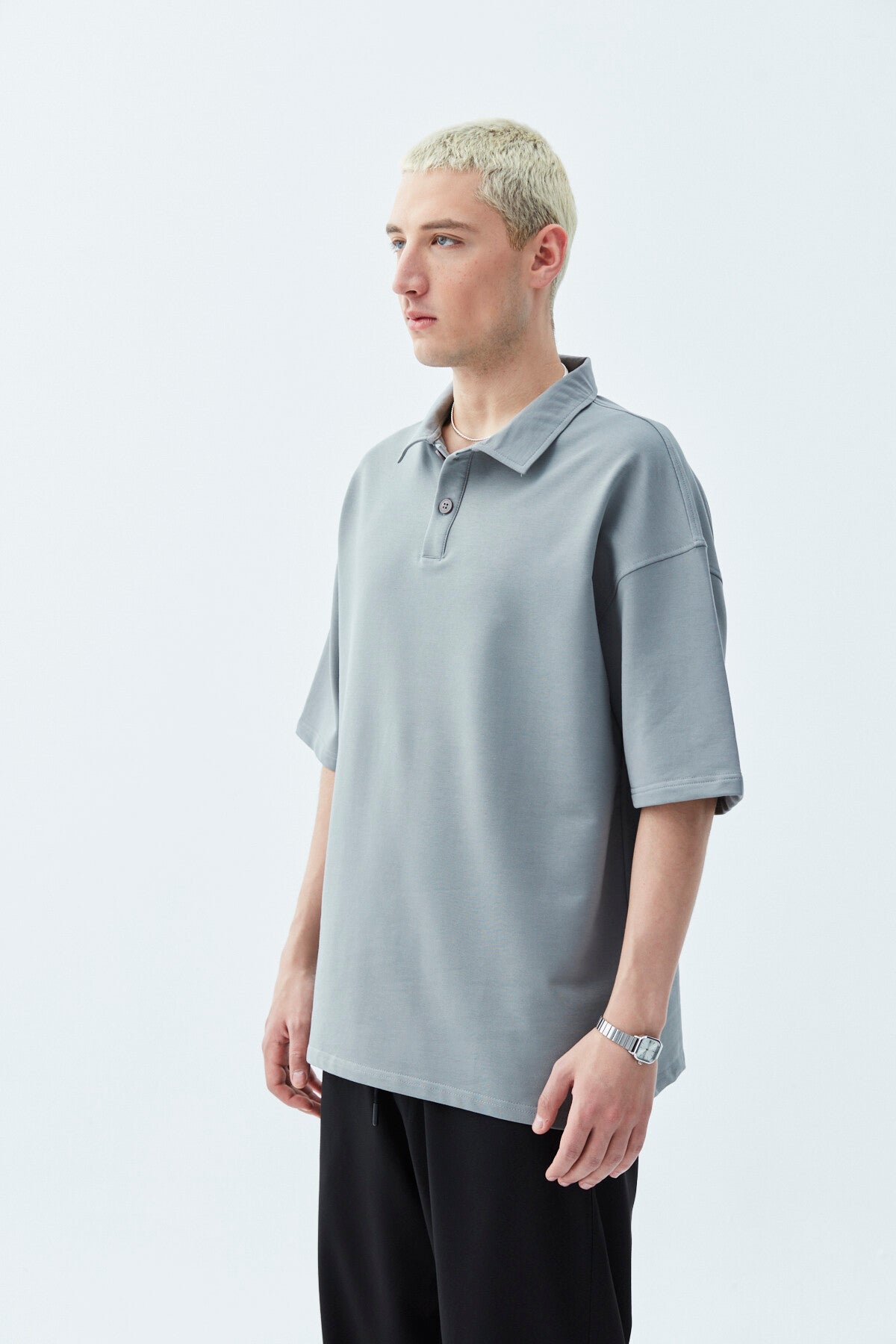 POLO COLLAR T-SWEAT