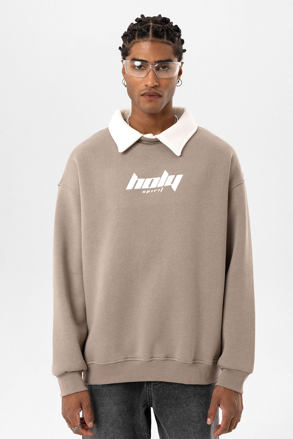 HOLY POLO COLLAR SWEATSHIRT